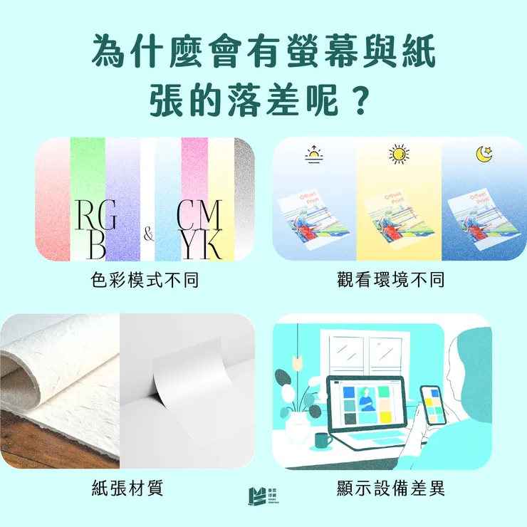 從螢幕到紙張的顏色之旅 — 色彩管理的重要性_為什麼會有螢幕與紙張的落差呢？