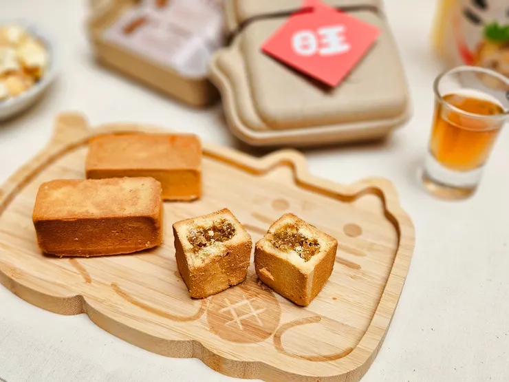 圖說：鳳梨酥內餡使用嘉義民雄的土鳳梨與金鑽鳳梨製作而成，無添加香精、色素、防腐劑，美味又安心。（資料來源：旺萊山）