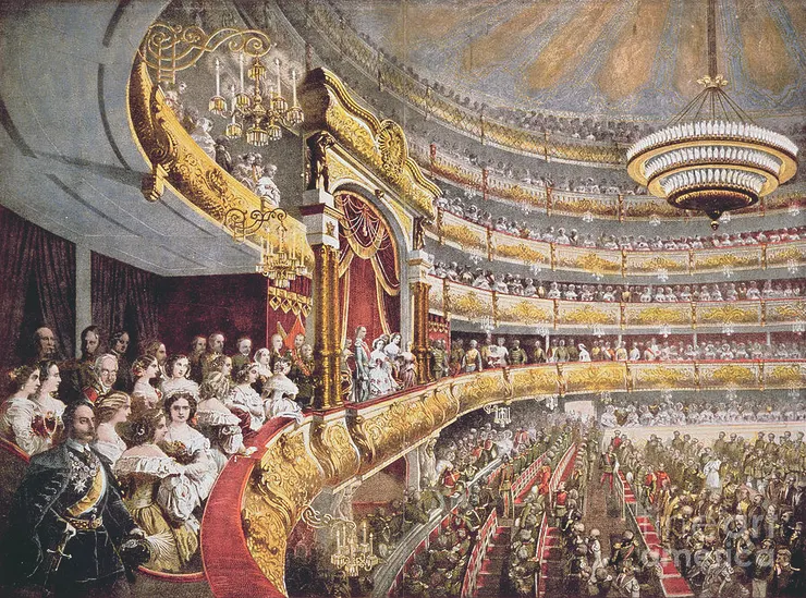 Theatre Interior, Moscow, 1856