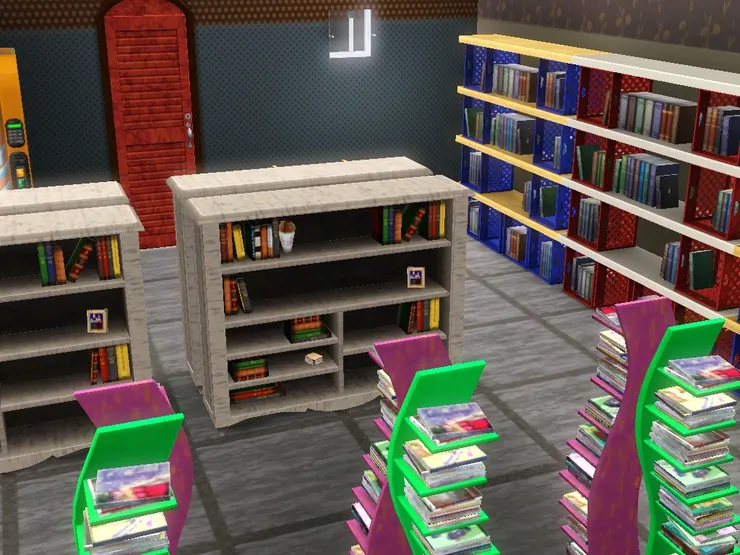 洗手間門口也是擺放較輕鬆的書籍。