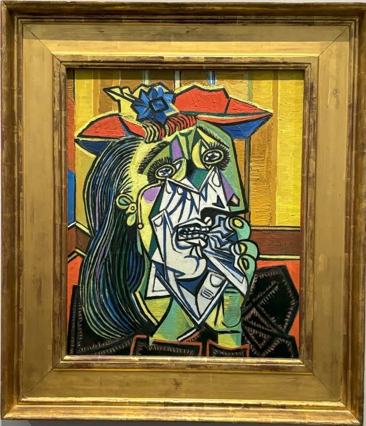 "哭泣的女人" 畢卡索 1937，油彩，61cmX50cm，作者攝