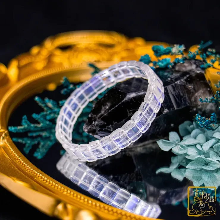 藍暈月光石手排 戀人之石 / 三尺寸可挑