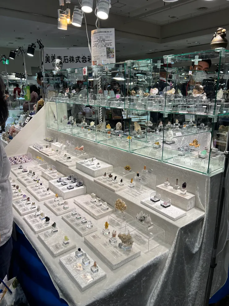 精緻的礦物標本好吸睛,拍照前一定要先詢問展商哦