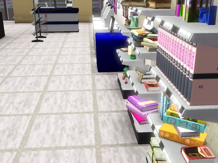 直望著這走道，書本會發光！