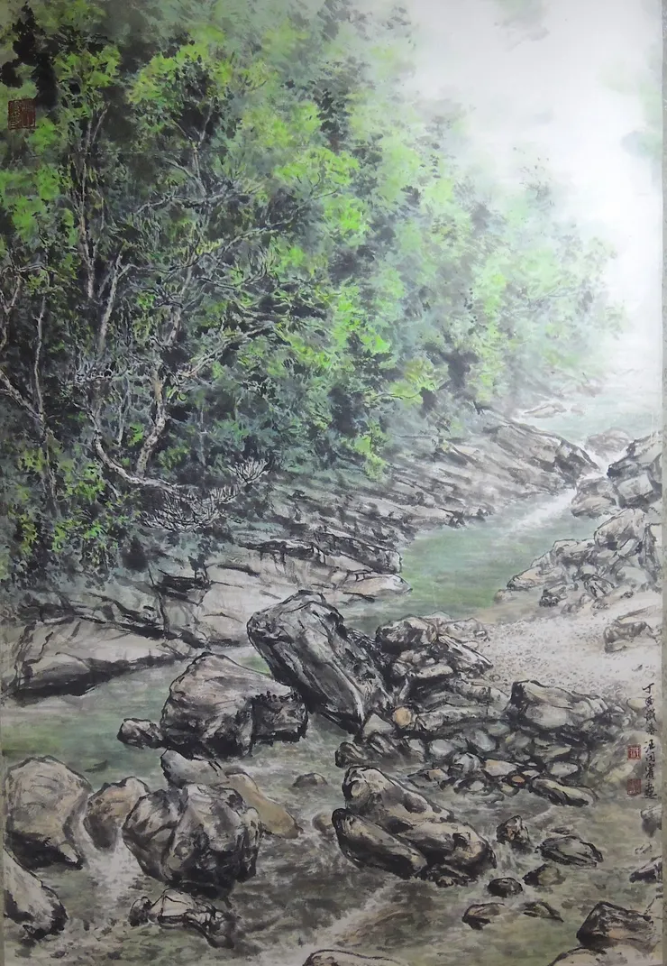 〈溪山素顏〉