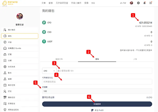 POTATO MEDIA｜寫了2年的文章，我在此平台共獲得了多少USDT呢?