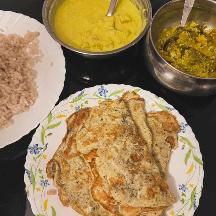 回到叔叔家,有嬸嬸準備的好吃家常晚餐