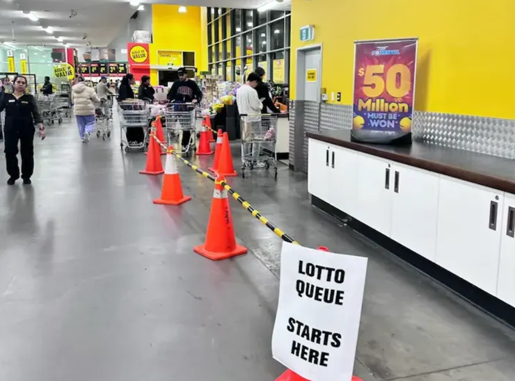 超市門口的彩票店