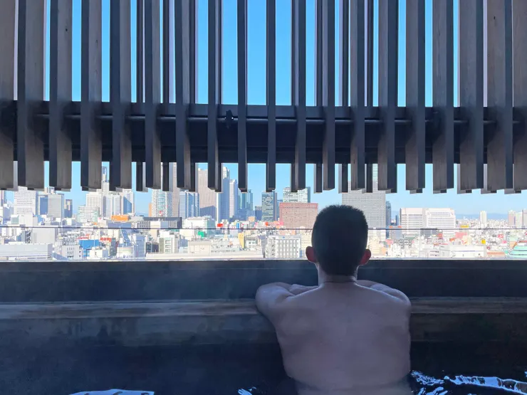 頂樓湯池風景真的很漂亮