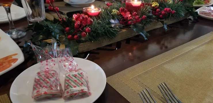 還附上聖誕甜品，這小屋的職員真的很有心思！