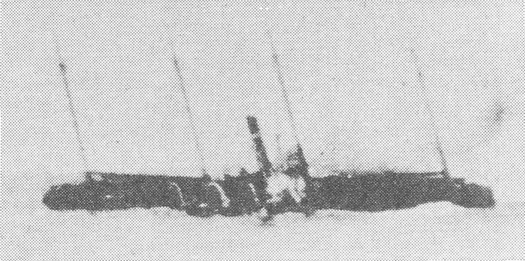 1941年12月7日，辛西亞‧奧爾森號沉沒，由伊26號船員拍攝。