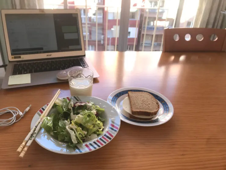 那時早餐盡量讓自己健康吃