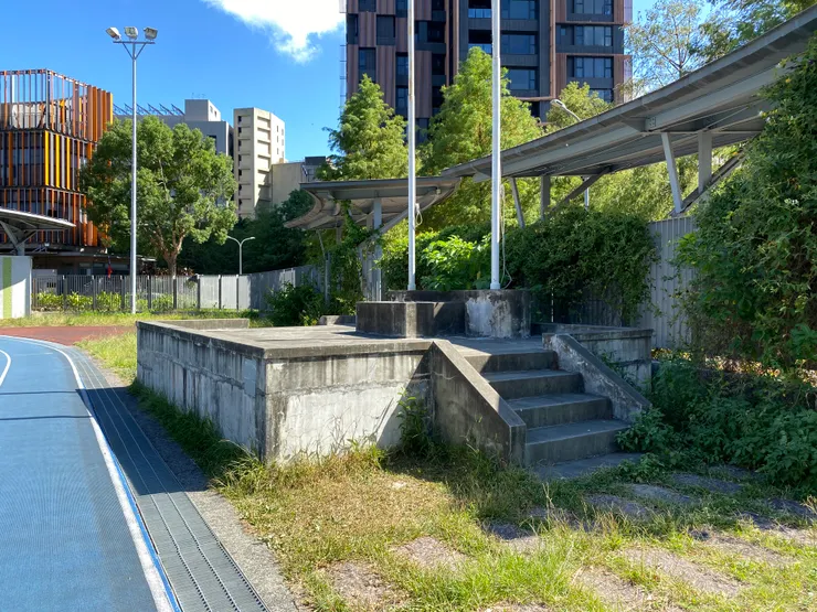 位於永建國小內的歷史建築升旗台