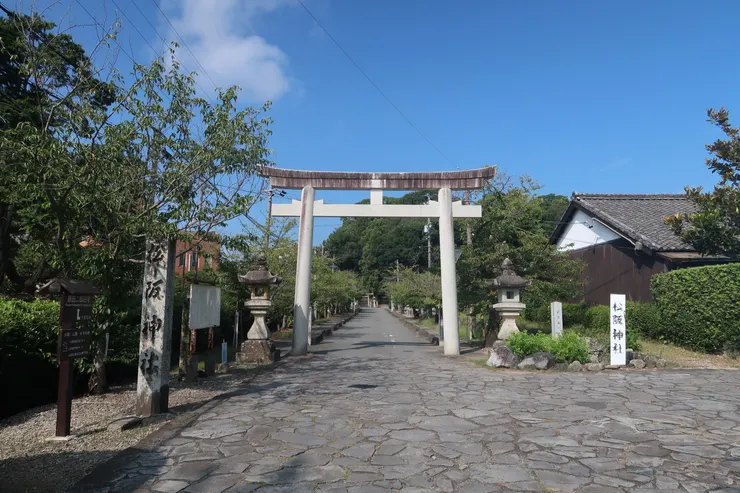松阪神社。在松阪城附近。