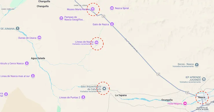 那茲卡線其實是個很大的區域,包含各個文明留下的線條