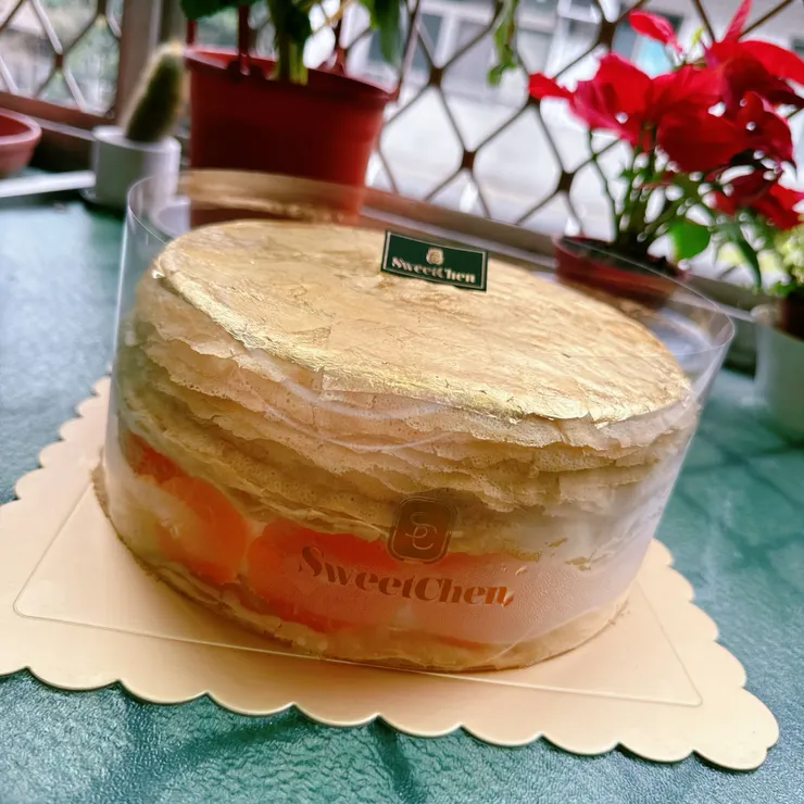 側面拍起來的蜜柑橘片好美