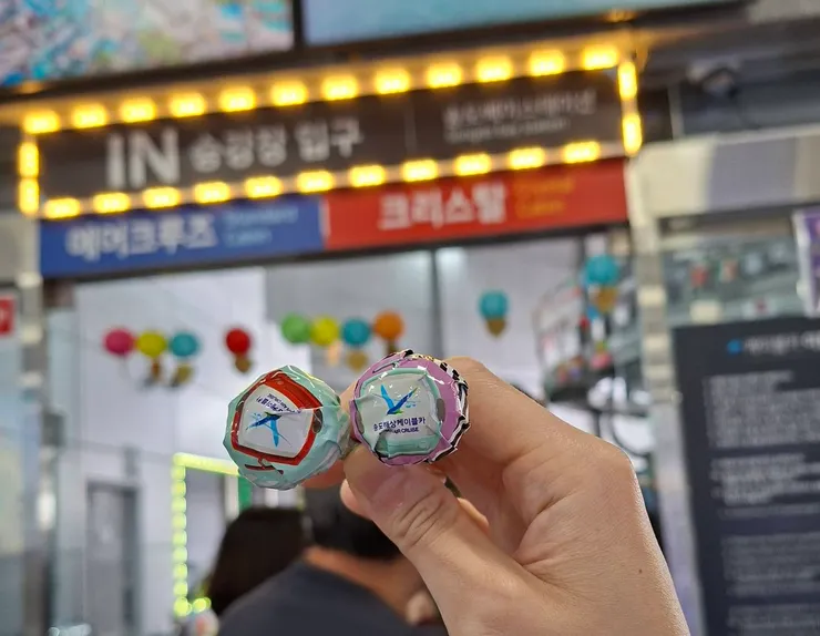 回程會送松島纜車棒棒糖，做為紀念品