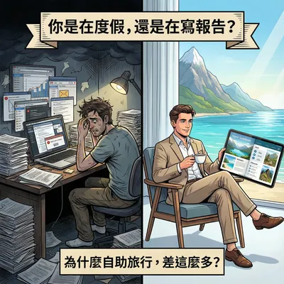 【同樣是自助旅行， 為什麼他像在度假， 你卻像在寫論文？】