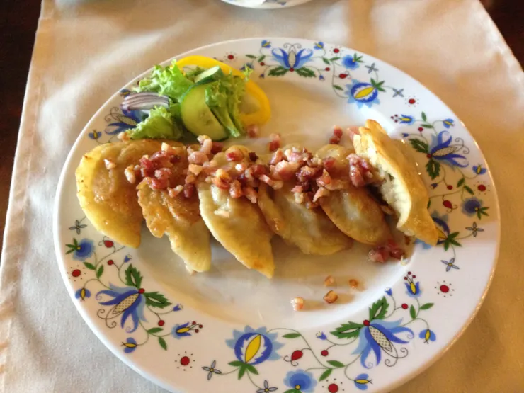 第一年在波蘭過生日時的 pierogi