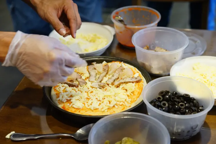 客製美味的披薩