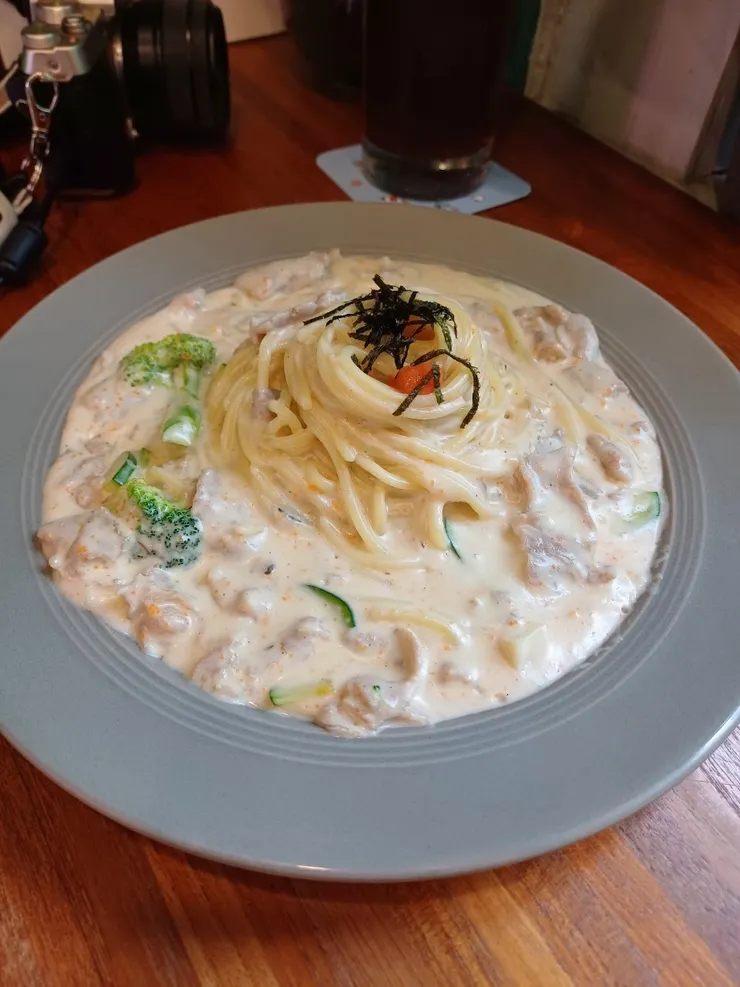 明太子奶油豚肉麵 $215