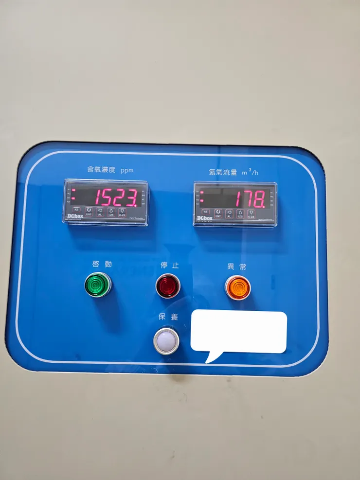 60m3/min N2PSA氮氣產生機 運轉試車 檢查氧氣分析儀純度