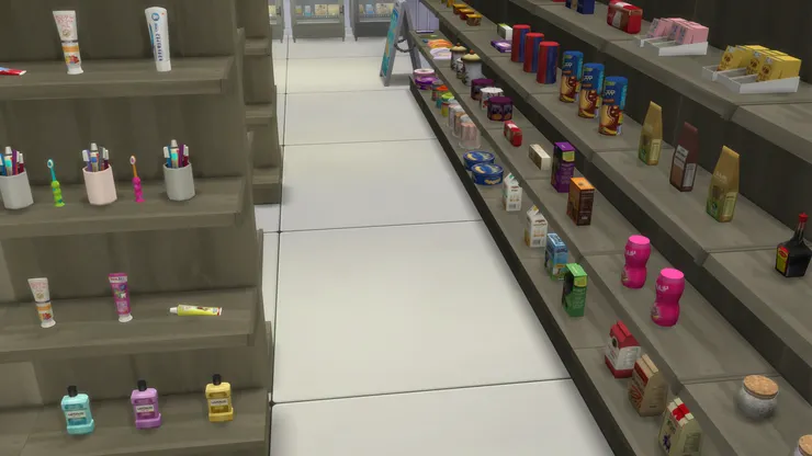 地板跟樓上是一樣的,可能顏色不同了。大大的地磚有時挺可愛!