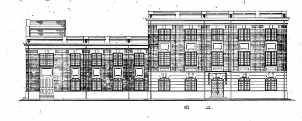臺北預備火力發電所正面圖(圖片來源:國史館台灣文獻館)