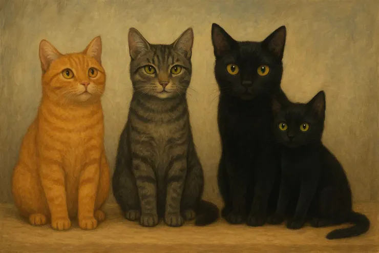 我養了四隻貓 - AI