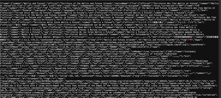 以上就是把空格縮排都刪除的 JSON 文字