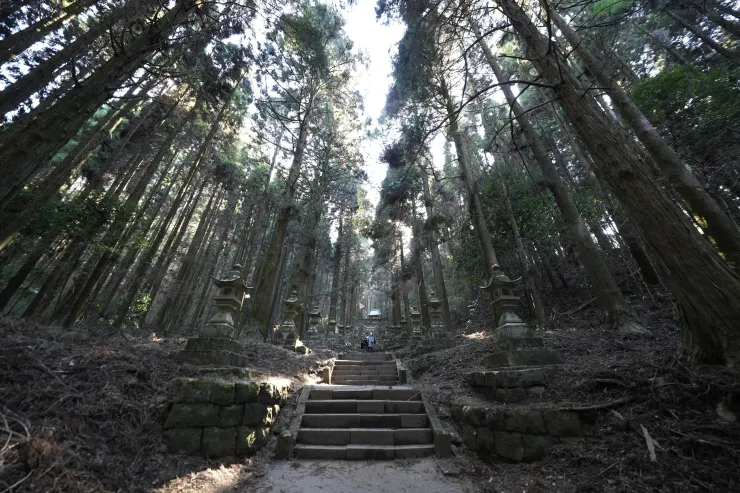 雖是冬天，這神社是很有異世界感