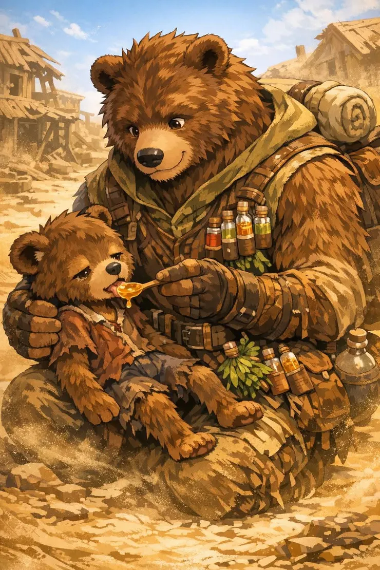 Baer and the Hungry Bear Cub貝爾與飢餓的小熊孩子