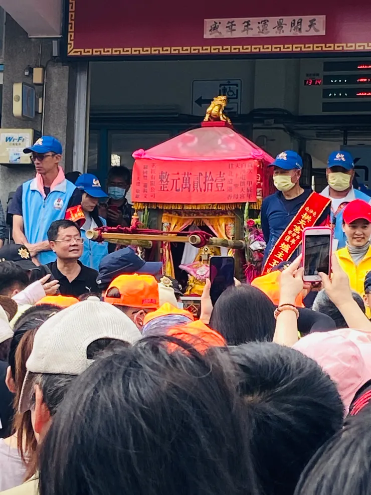 白沙屯媽祖在林內車站