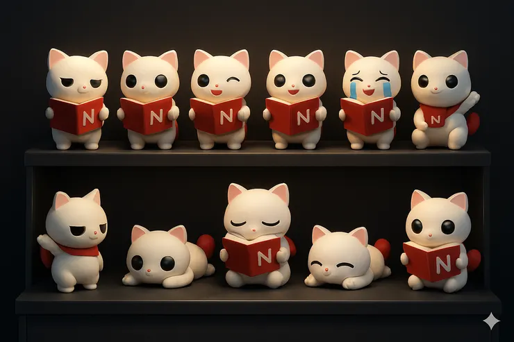 閱讀N次方× 「咪醬—NN」好好讀書系列11套組公仔✨