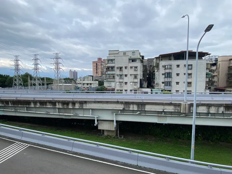 大禾邸家-前有高架橋頻繁的車流會帶來噪音和空氣污染，開窗也無法獲得清新視野，旁邊又有高壓電塔，勢必長期影響住戶的身心健康。