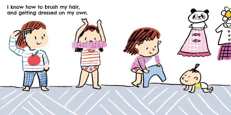 肯妮以自然的筆觸創作的插畫充滿了童趣