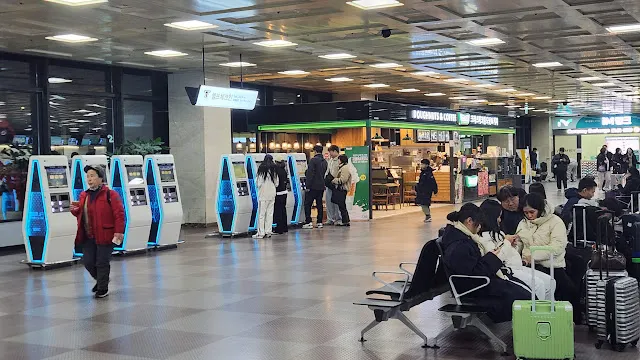 為了提早到日本還體驗了大邱轉機， -7 度超級冷