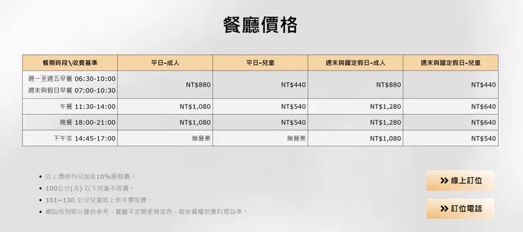 圖片來源：擷取自飯店官網