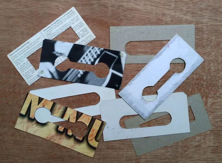 卡帶AB面標籤貼紙手工模版