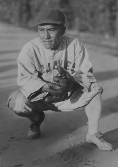 銭村健一郎　Photo：Bill Staples Jr. / Nisei Baseball Research Project
