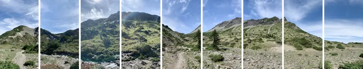 影片截圖 ( 南湖大山回圈谷 )