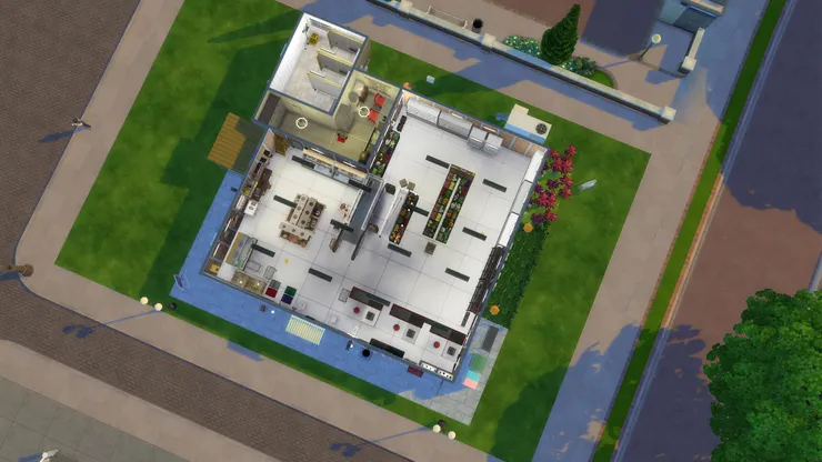 先讓大家看看地下層的平面圖。我覺得這超市屬於中型，不算大也不算小。