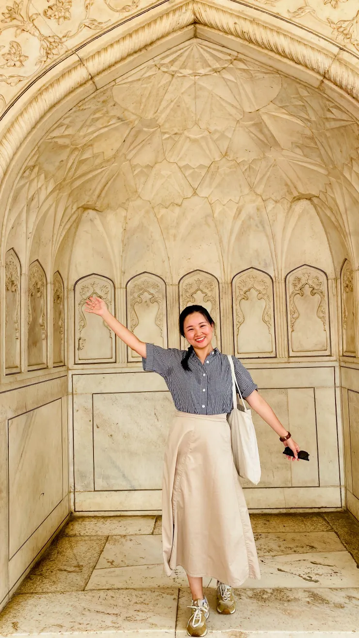 阿格拉堡中的大理石建築，拍起來很好看