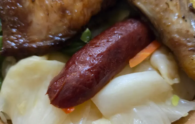 主菜配上五種配菜滿美味的~