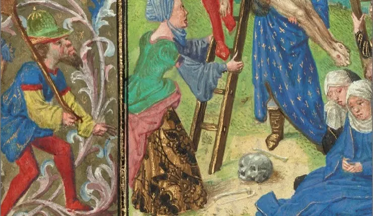 The Deposition, 1471. Vienna Master of Mary of Burgundy. GETTY