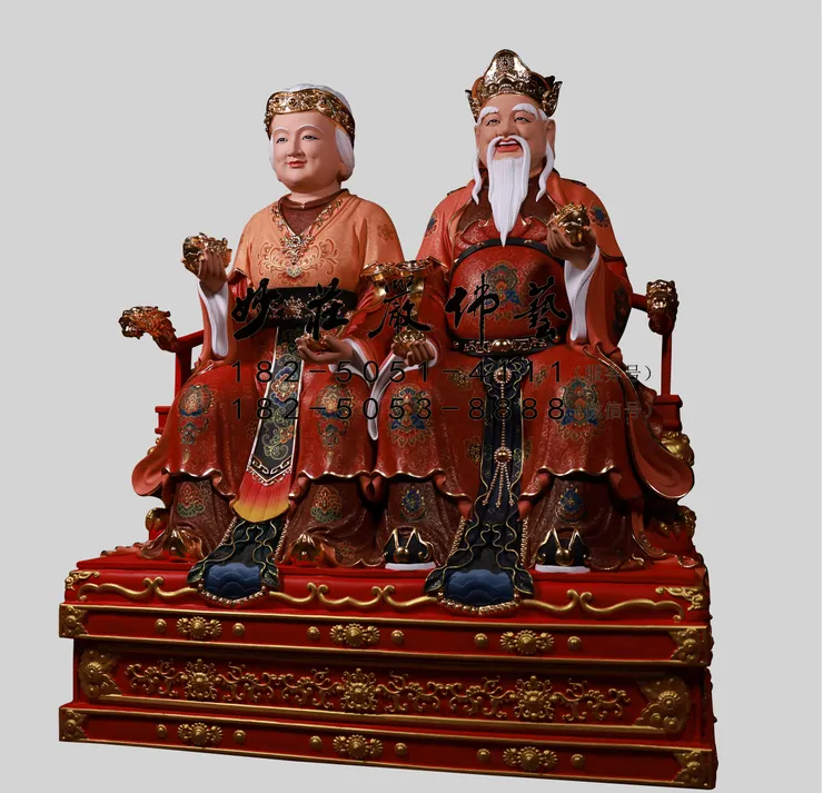 土地公土地婆神像右側照