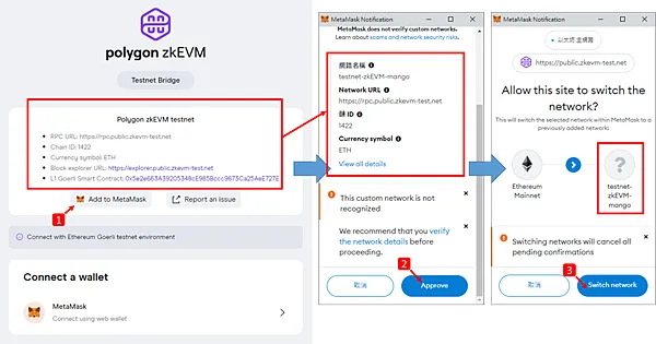 Polygon zkEVM|公共測試網使用教學 How to Faucet and Bridge on Polygon zkEVM