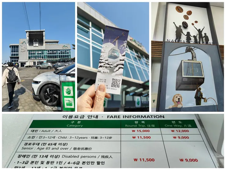 天氣真的非常好 🤣 (圖上有纜車票價)