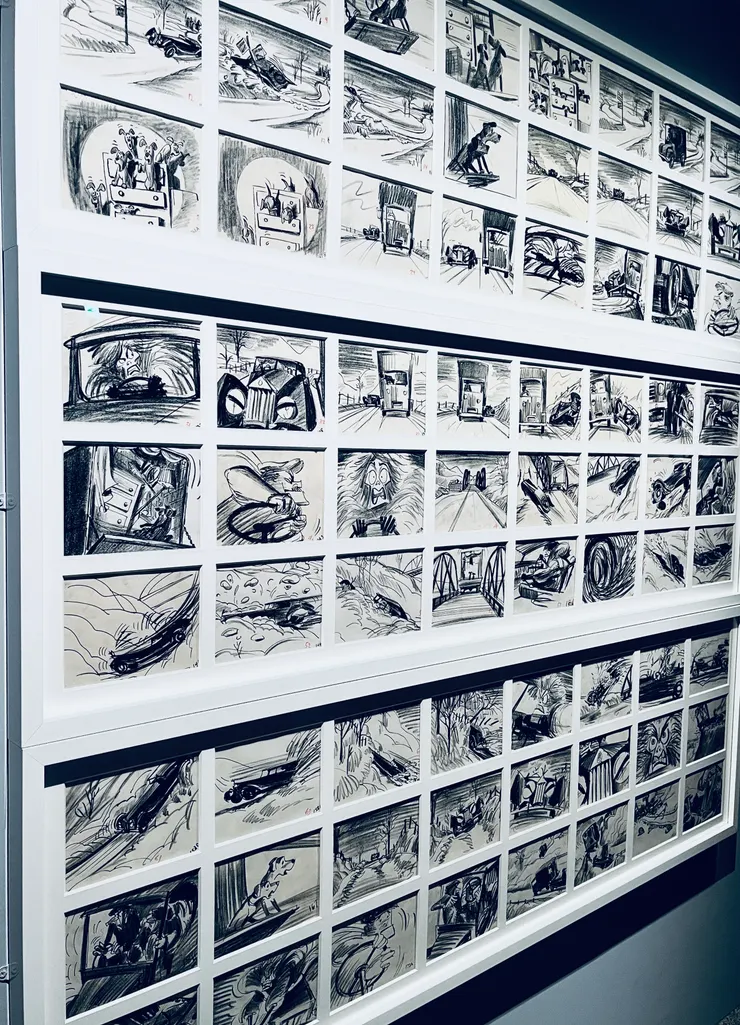 很有氣勢的動畫分鏡表(找得到上面那張表情圖在哪一格嗎？)