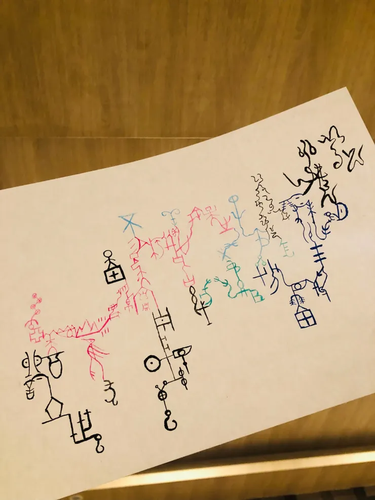 這是我用古代多種文字寫的文章